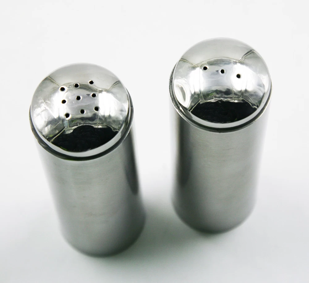 Stainless steel 2pcs salt and pepper shakers EB-SP95