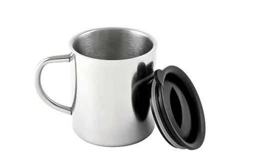 Stainless steel Double-Wall Mug with Lid