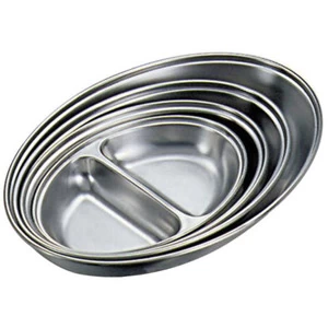 Stainless steel food division tray