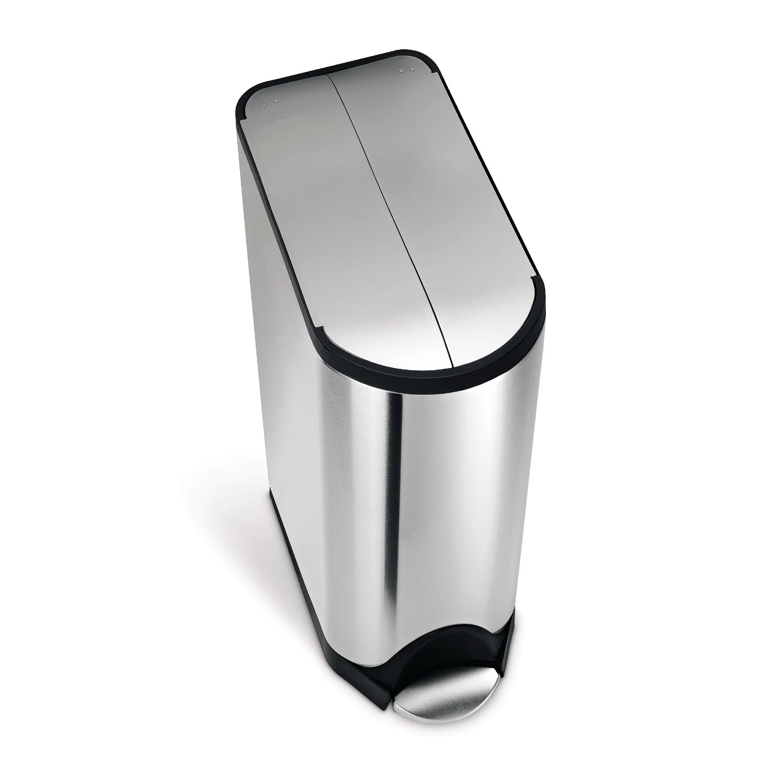 simplehuman Butterfly Step Trash Can, Recycle trash can Stainless Steel trash can ,EB-P0072