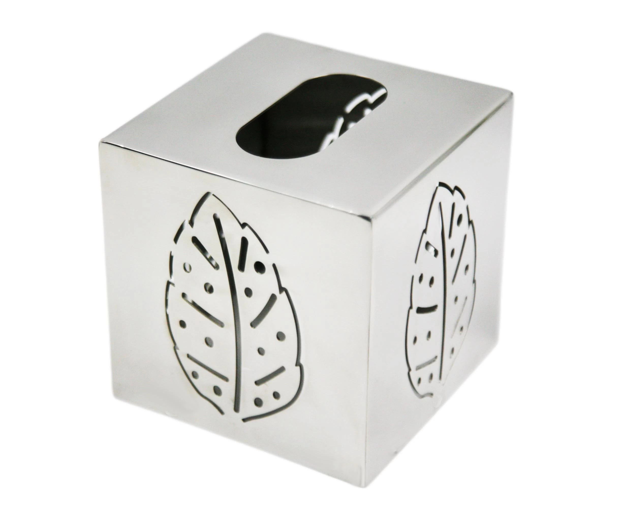 stainless steel tissue tin box with mirror polished tissue paper box tissue box EB-TH40