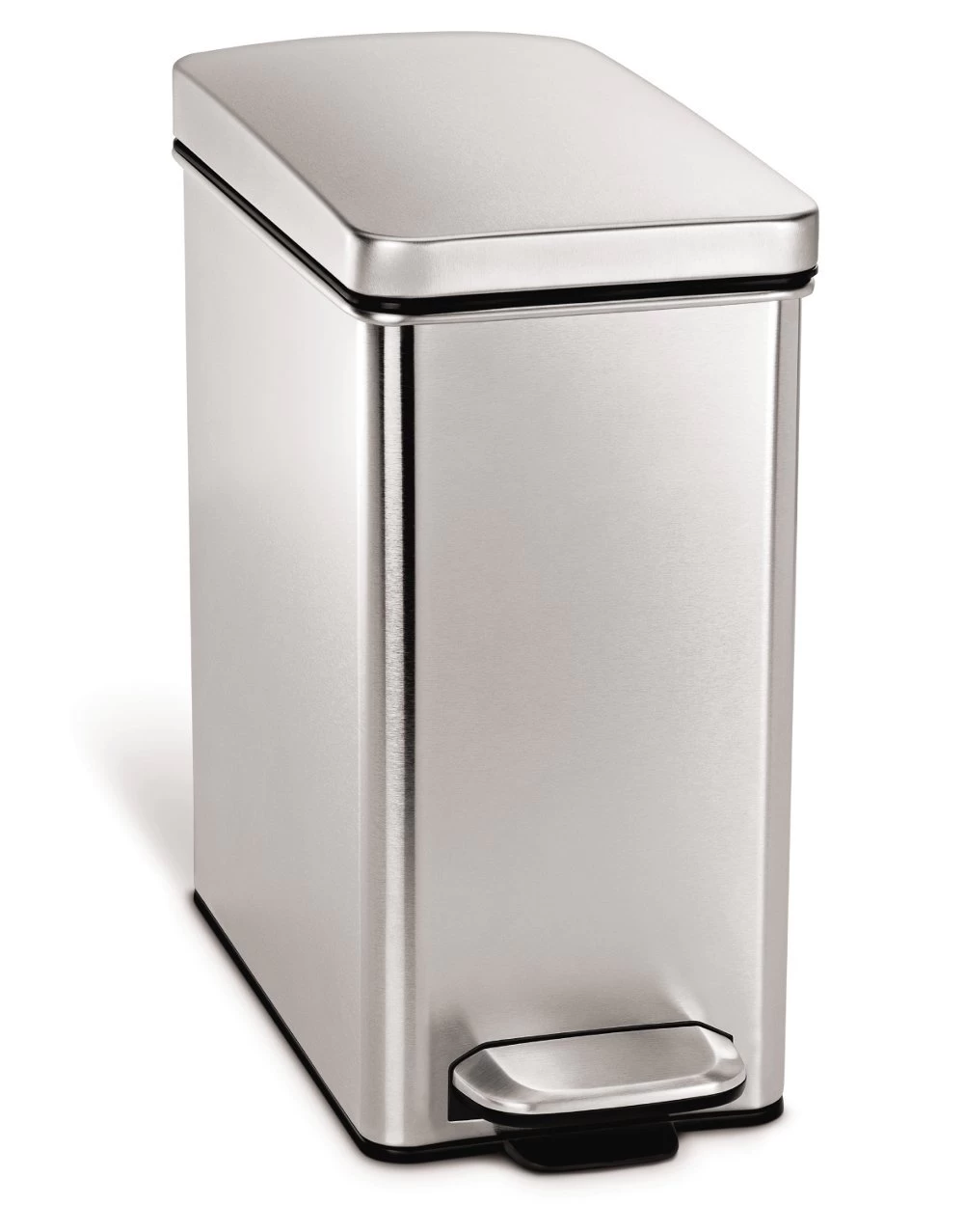 stainless steel top quality mirror surface dust bin