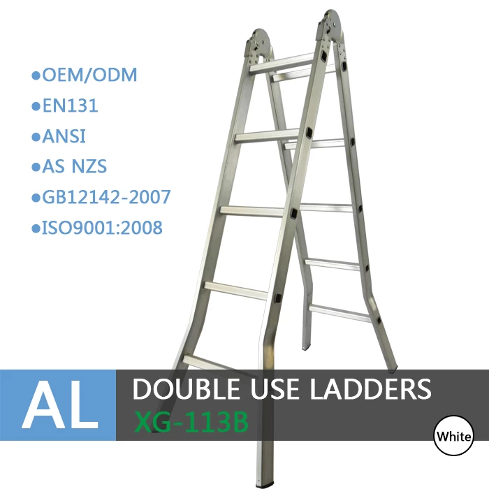 Xingon aluminium 3-en-1 Switchback Ladder avec de grands joints ANSI