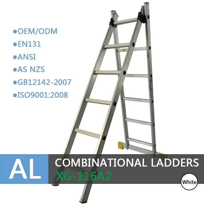 Xingon Heavy Duty Aluminum Combination Step and Extension Ladder EN131