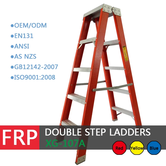 Xingon Heavy Duty Fiberglas Twin Step Ladder EN131/ANSI