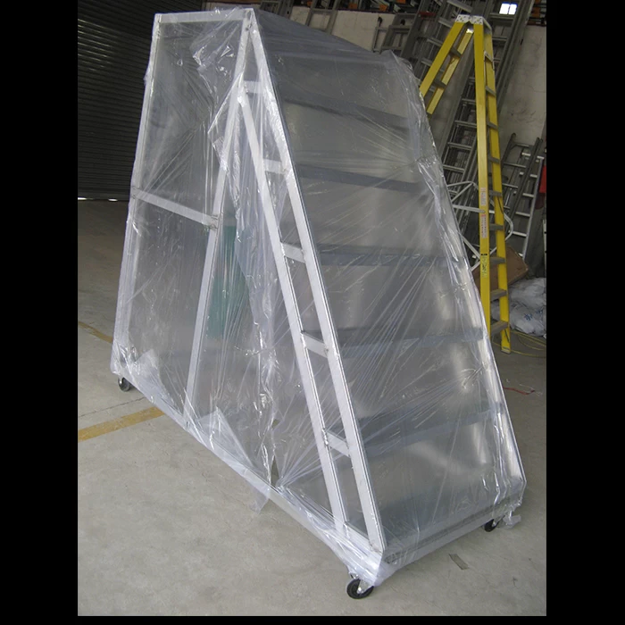 Xingon Warehouse Safety Rolling Mobile Platform Ladder mit Geländer en131