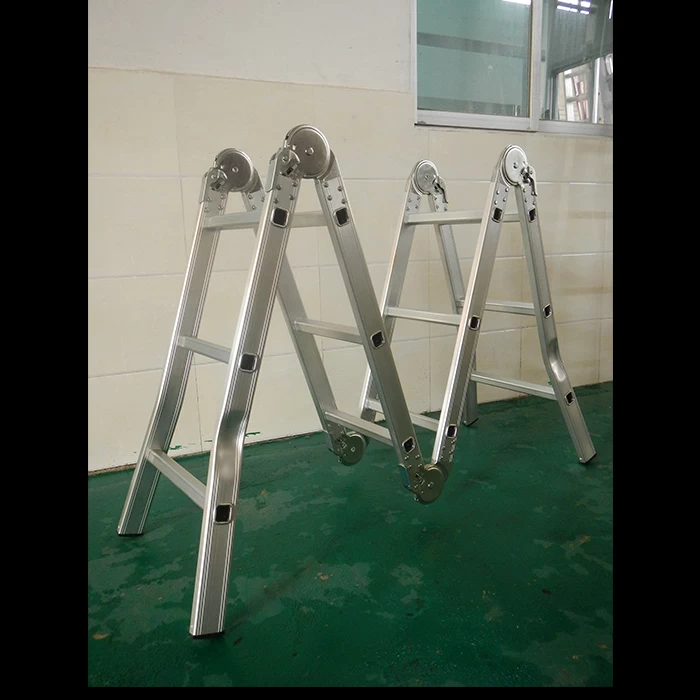 Xingon heavy duty multi purpose folding step ladder aluminum ANSI