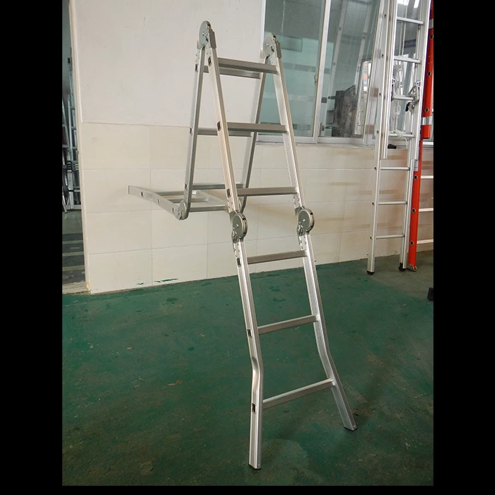 Xingon heavy duty multi purpose folding step ladder aluminum ANSI