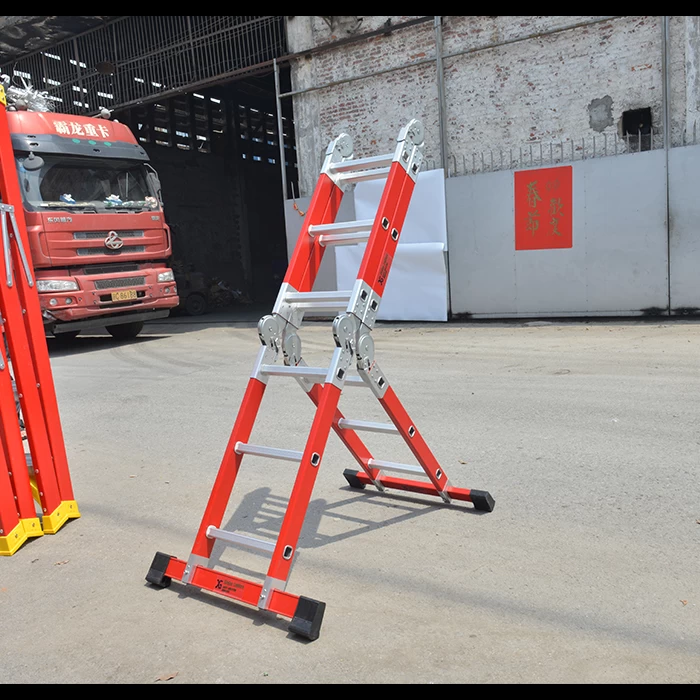Xingon heavy duty multi purpose folding step ladder fiberglass EN131