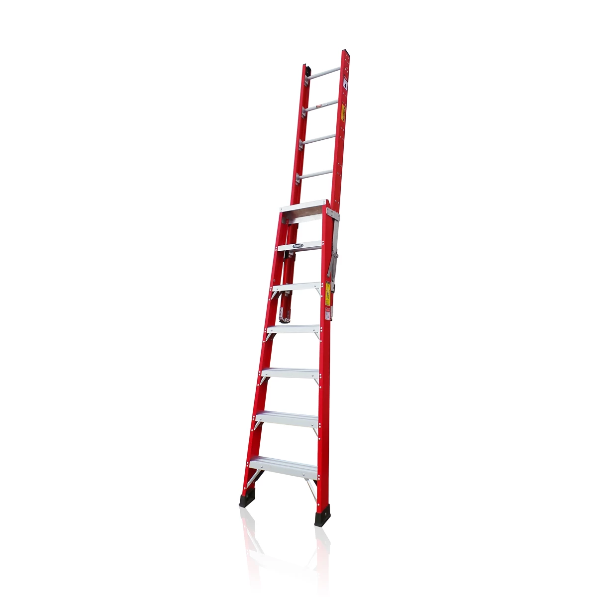 Xingon professional fiberglass platform step ladder with safety gate ANSI 207L