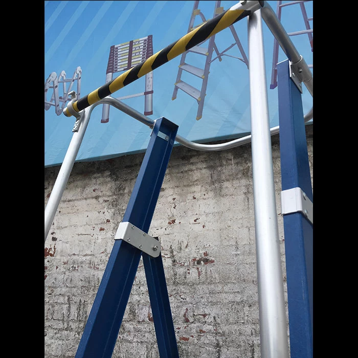 Xingon profesional de fibra de vidrio plataforma escalera con puerta de seguridad ANSI