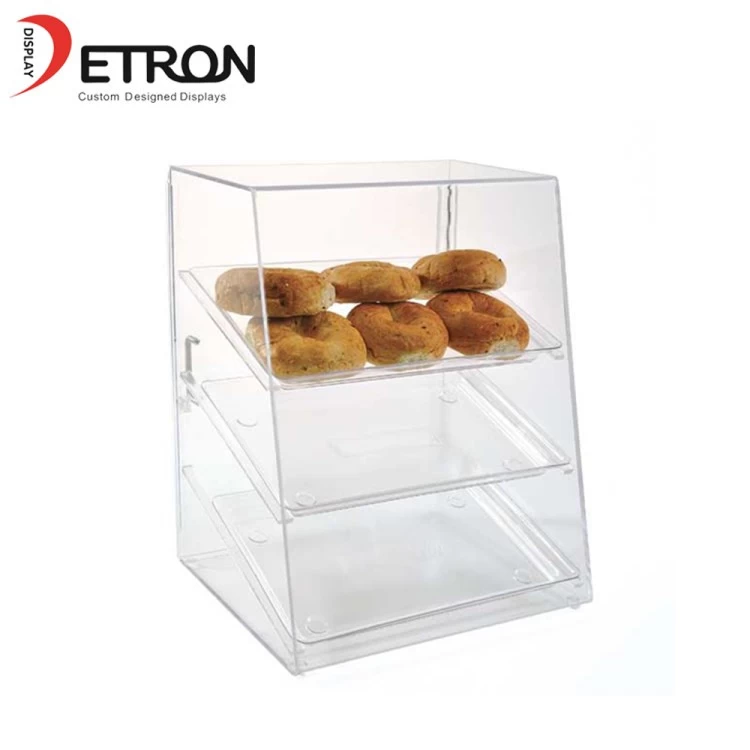 2019 china supplier acrylic countertop food case bakery display stand acrylic food display case