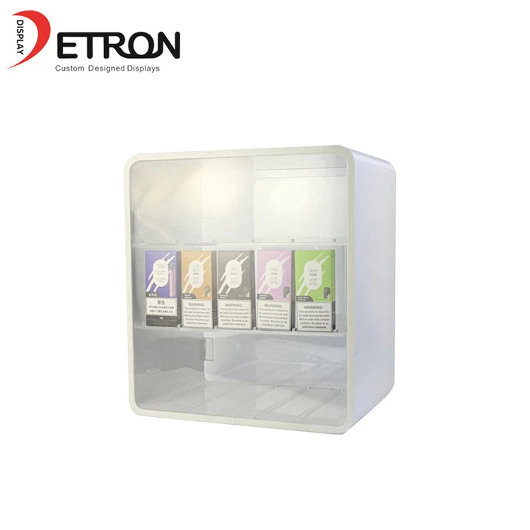3 Tiers acrylic cigarette countertop display case with locked