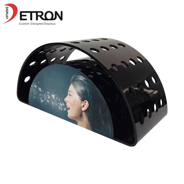 China manufacturer retail store e cigarette semicircle countertop acrylic display rack