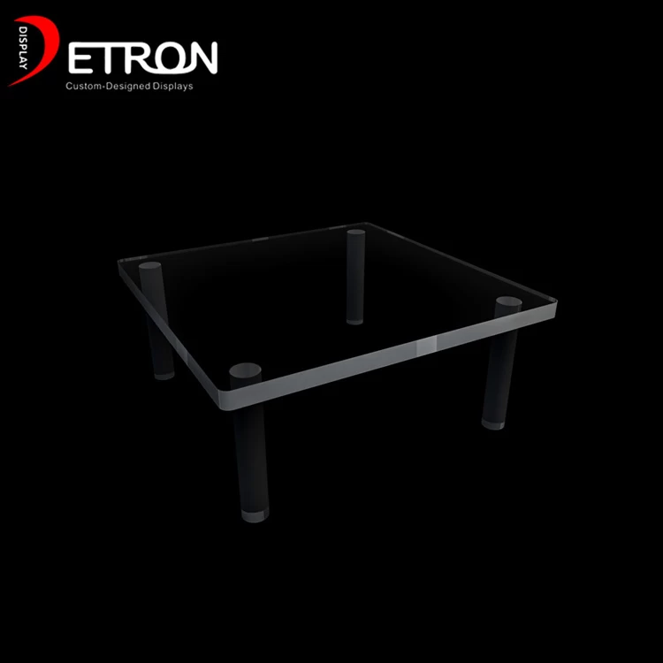 Customized 4 foot clear acrylic display table for toy