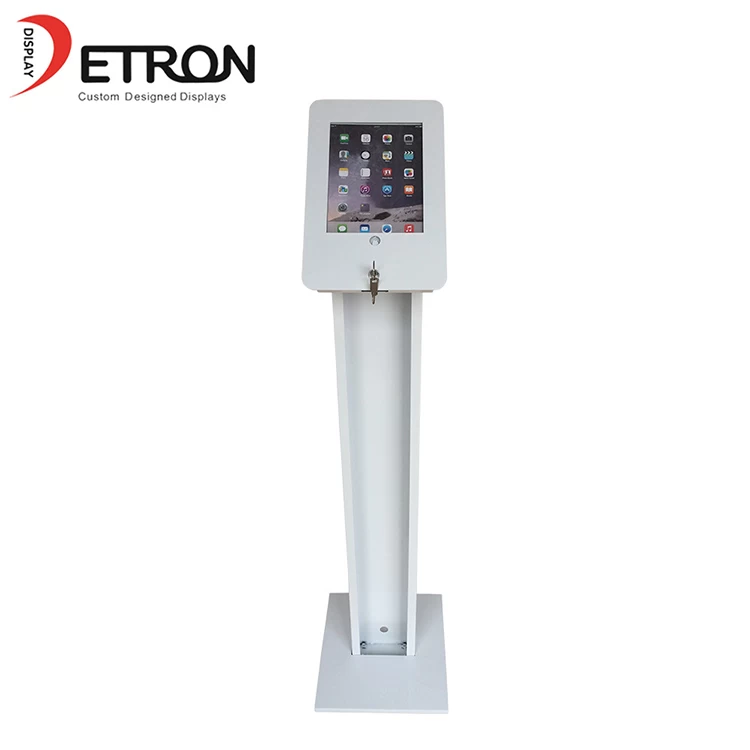 Customized metal flooring security ipad display stand for tablet