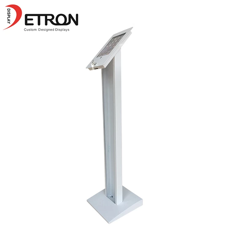 Customized metal flooring security ipad display stand for tablet
