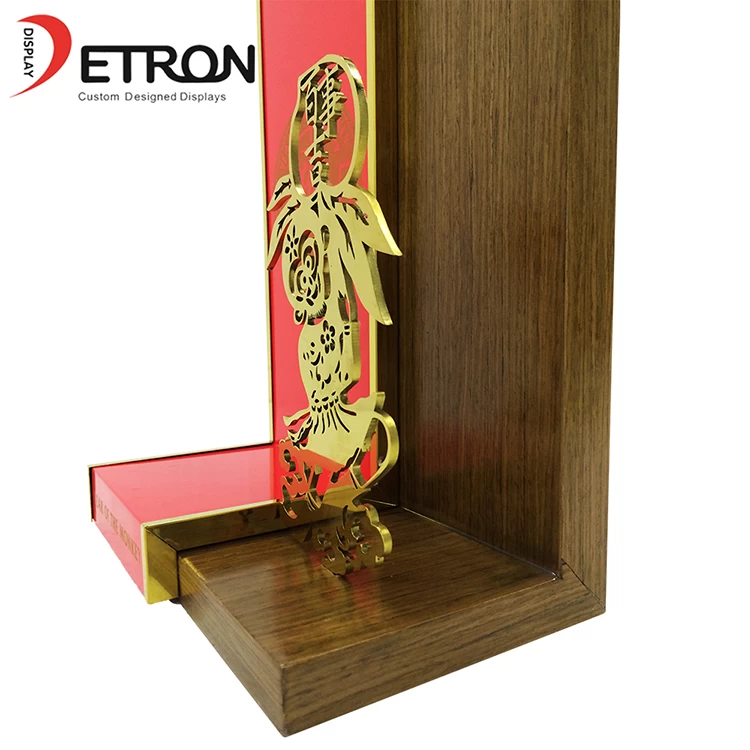 Customized wooden monkey decorative liquor bottle display stand