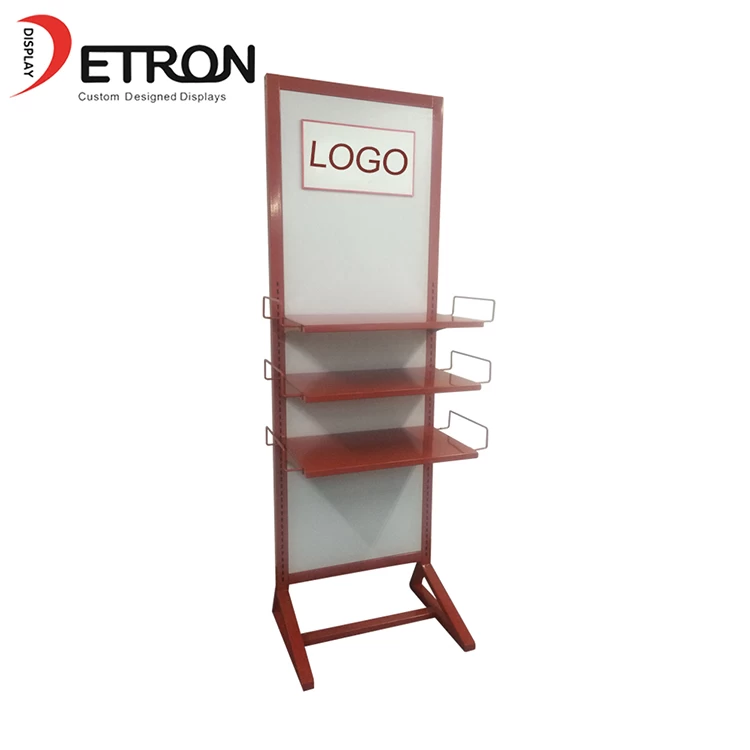Durable customized flooring grocery pegboard metal stand