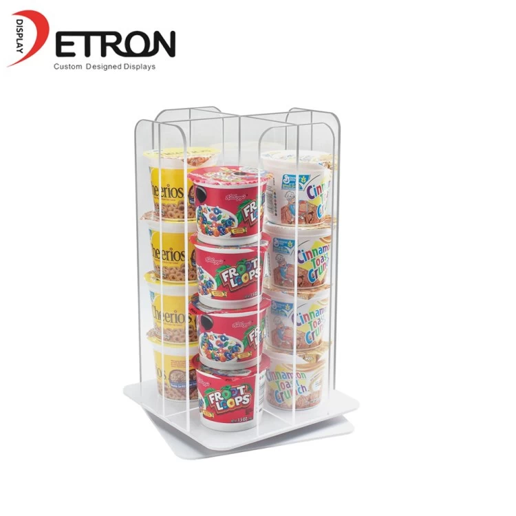 ODM Chine fournisseur acrylique comptoir alimentaire présentoir acrylique alimentaire vitrine