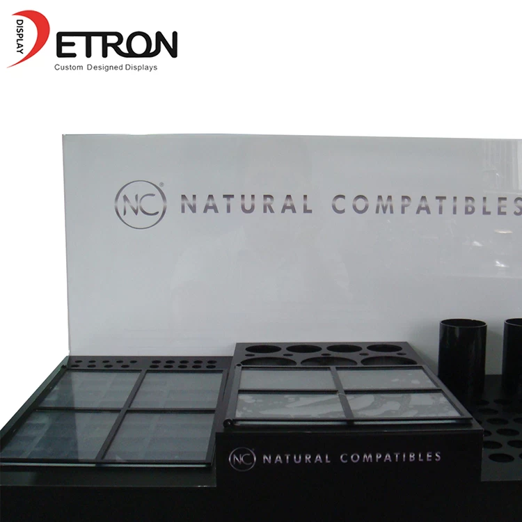 OEM China factory acrylic makeup cosmetic product counter display stand