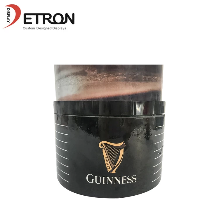 OEM ODM customized acrylic countertop rotating display stand bottle glorifier for beer