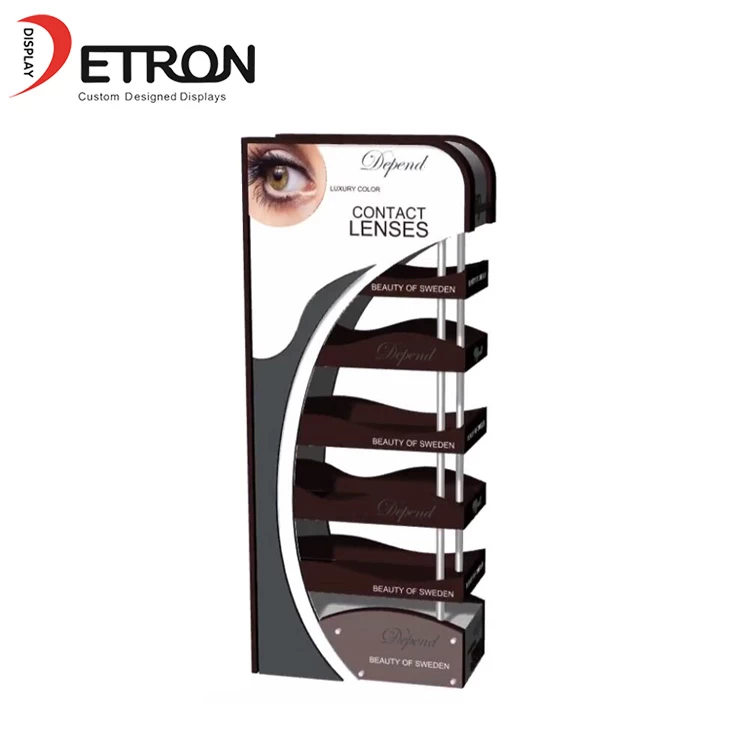 OEM Retail Cosmetic Store Kontaktlinsen aus Holz Regale zum Verkauf