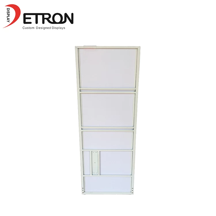Trade exhibition customized metal floor tv wall mount display stand