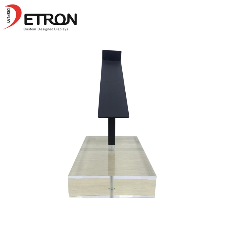 Wholesale acrylic base small display stand for single shoes