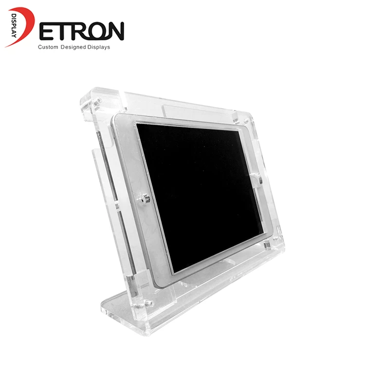 Wholesale customized desktop clear acrylic ipad display stand for tablet