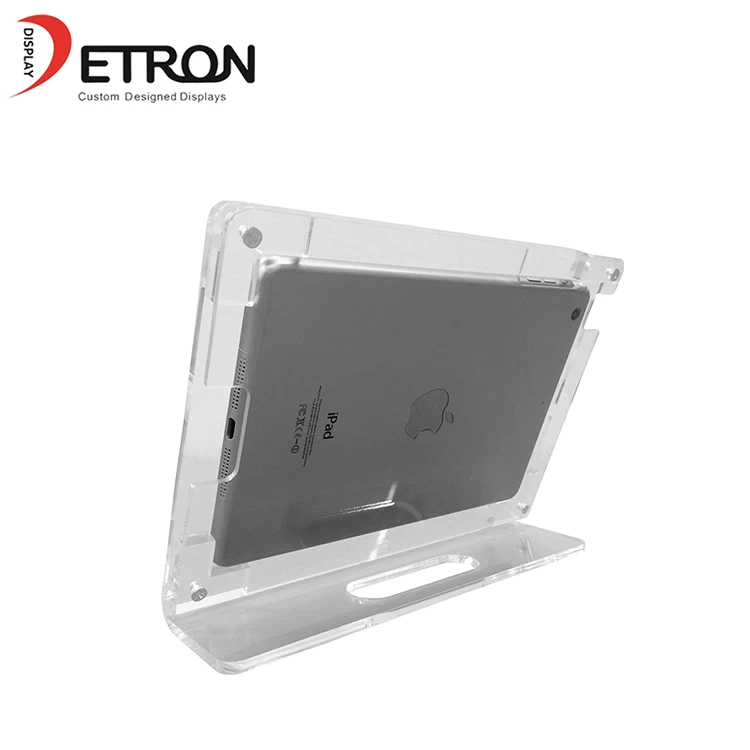 Wholesale customized desktop clear acrylic ipad display stand for tablet