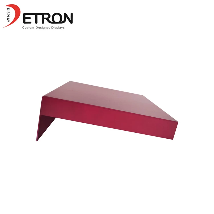 Wholesale customized red acrylic PVC pedestal plinth countertop display stand for product