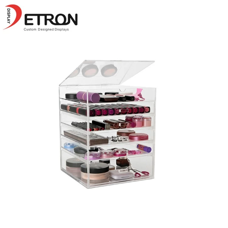 Whosale china supplier clear acrylic cosmetic acrylic display case lipstick acrylic display organizer