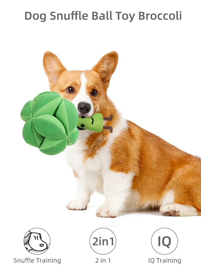 Broccoli Pet Sniffing Pad Dog Snuffle Mat Fetch Toy Interactive