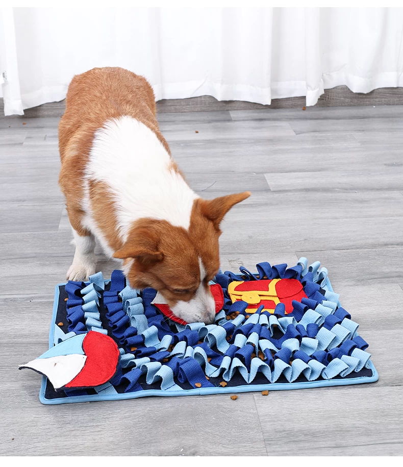 Marine Treasure Design Snuffle Mat for Dogs Pets Sniffing Durable