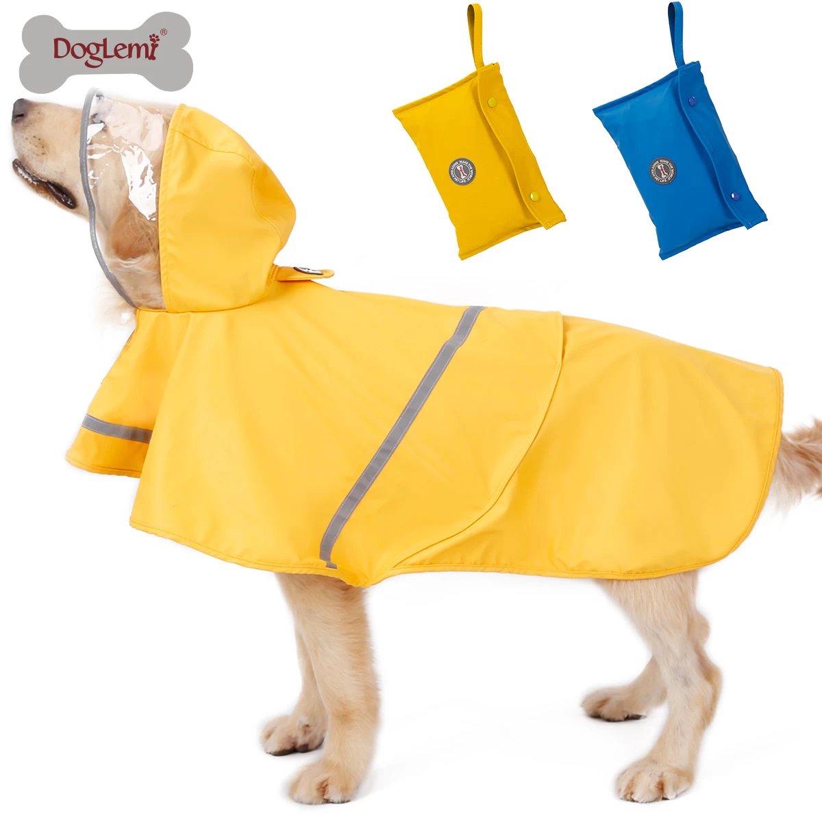 Poncho impermeable portable para perros - Doglemi - Cochikis Pet Shop