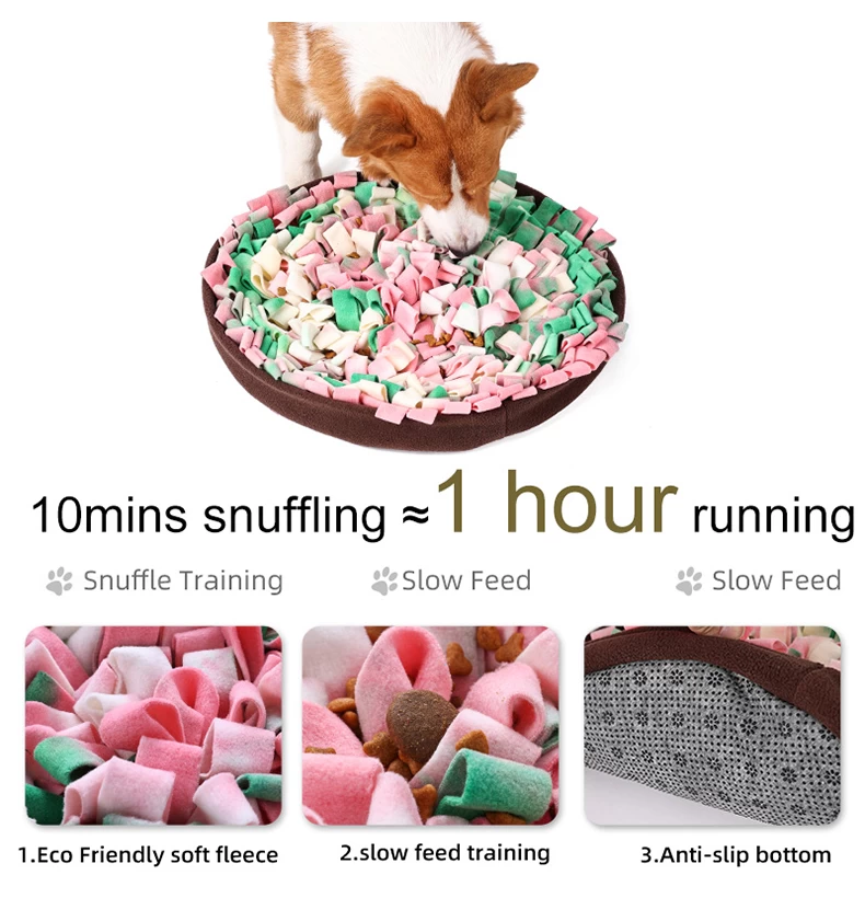  HJINGBIN Dogs Snuffle Mat Non-Slip Design,Adjustable