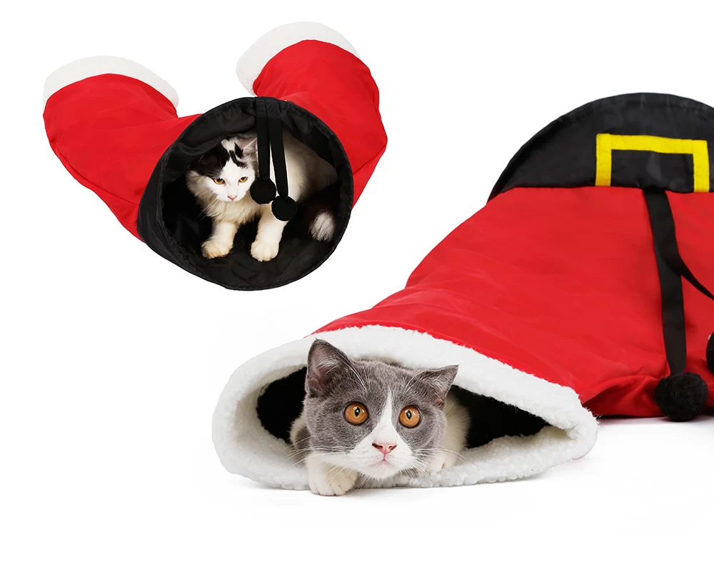 Santa pants shop cat tunnel