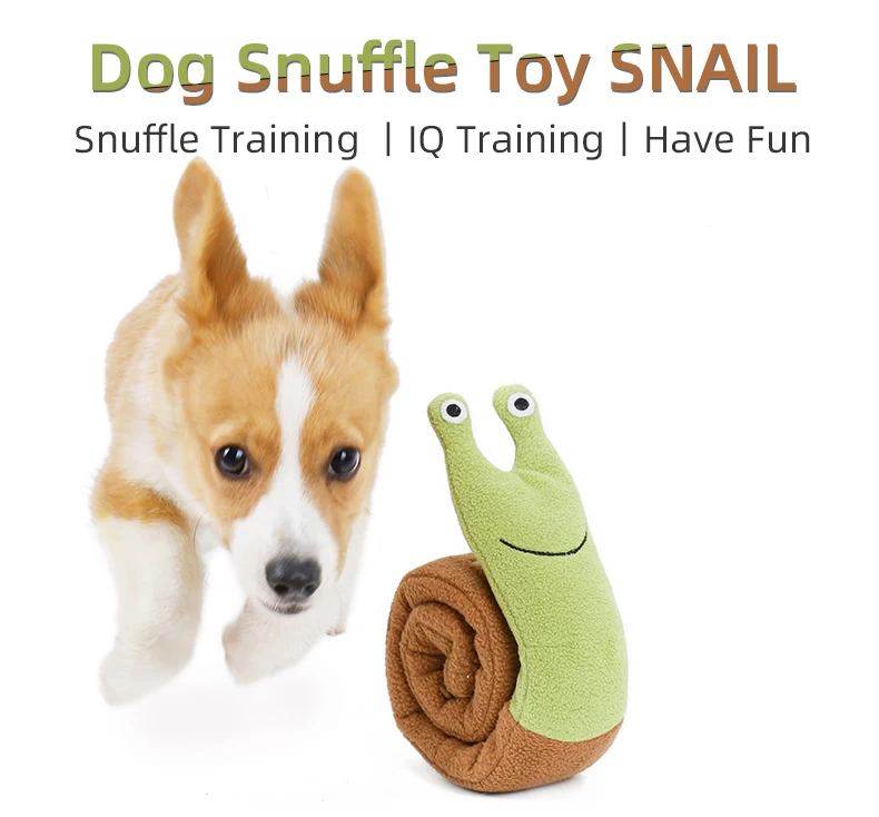 INJOYA, Snail Dog Toy Interactive & Snuffle
