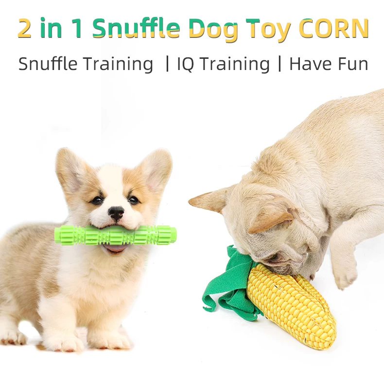 2 in 1 Corn Sniffing Dog Toy Factory Starts Pet Toy Supplier IQ Dog Toy  Supplier