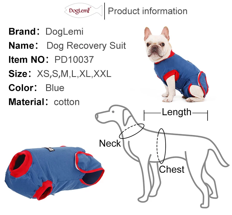 Dog Recovery Suit China supplier after surgery pet wear Supplier