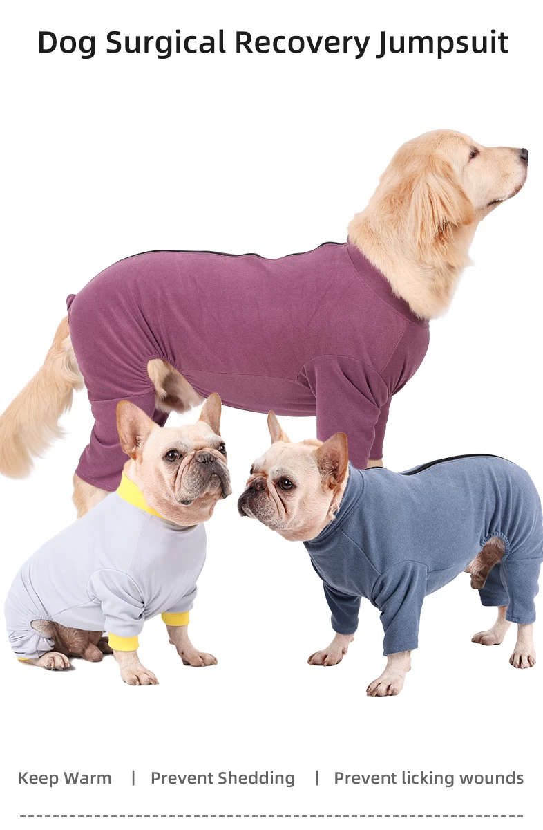 Dogs Physiological Clothes Pet Bodysuits Dog Recovery Shirt Prevent Licking  Wounds Dog Jumpsuits Dog Cat Surgery Clothes 