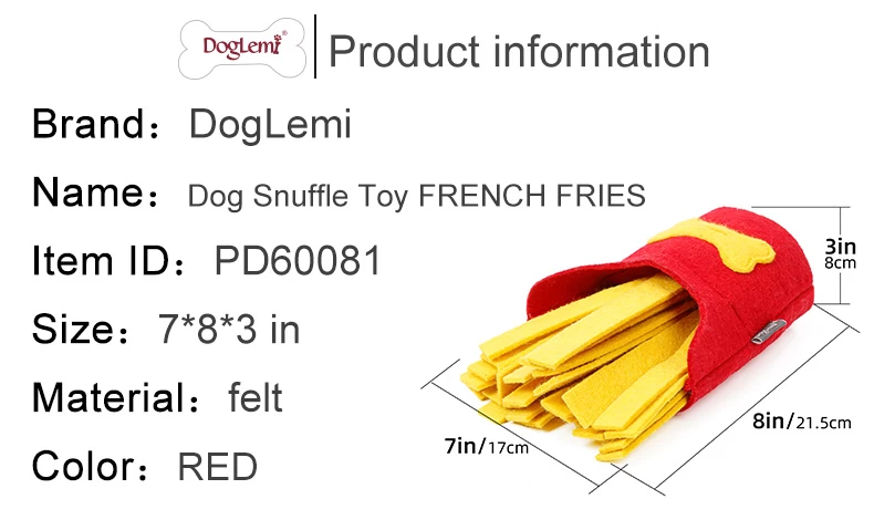 Snuffle Toy - French Fries