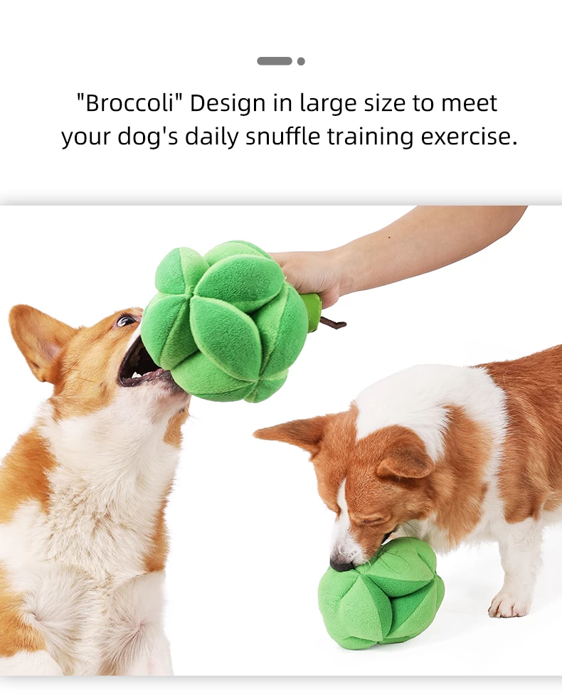 Broccoli Pet Sniffing Pad Dog Snuffle Mat Fetch Toy Interactive