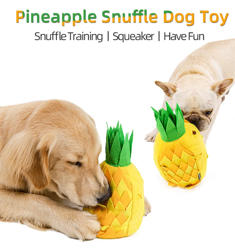 Pineapple dog toy factory snuffle pet toys Supplier IQ dog toy supplier