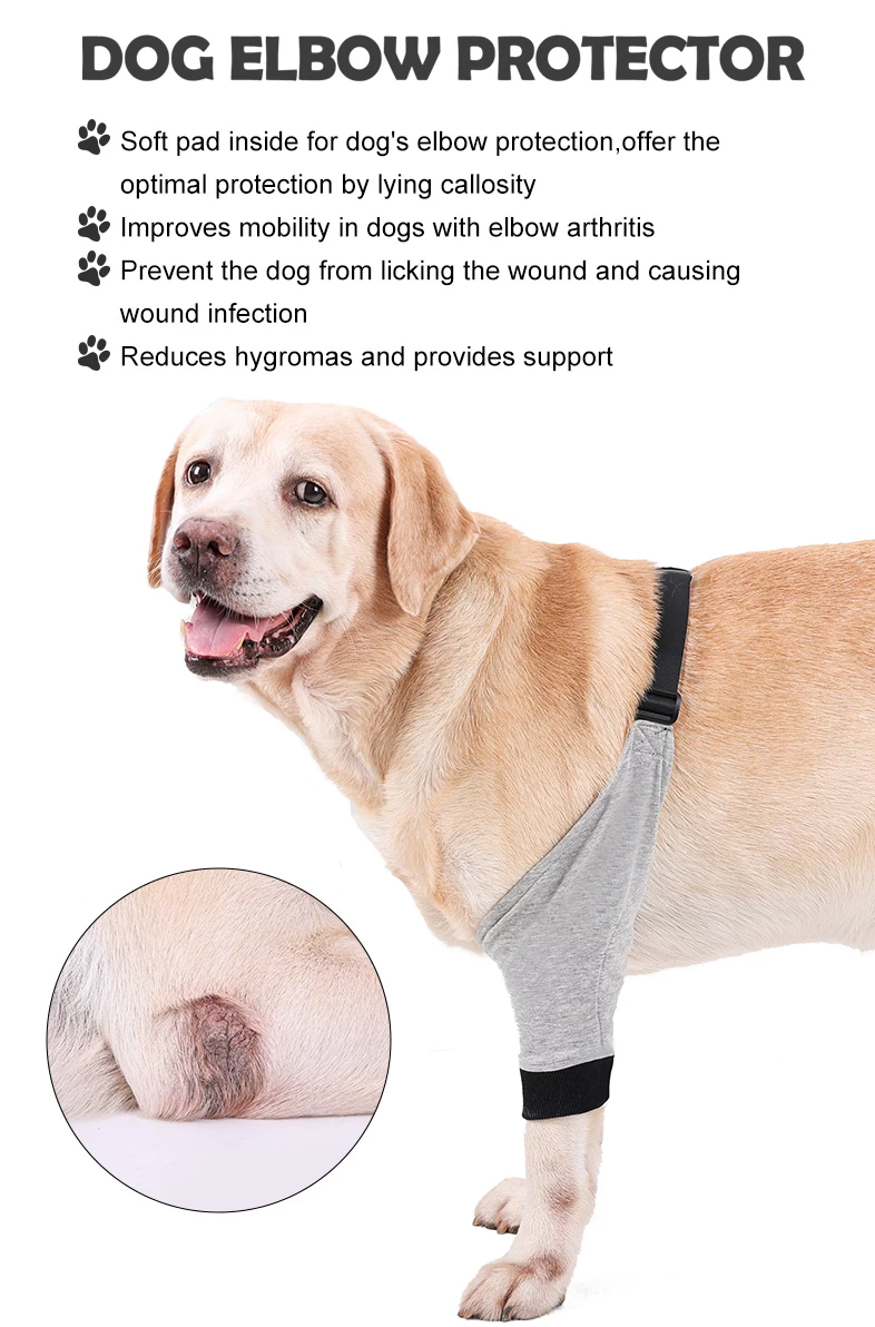 Dog Recovery Sleeve Protector Pet Leg Wounds Prevent Licking Dog Front Legs  Joint Protection Brace Sleeve