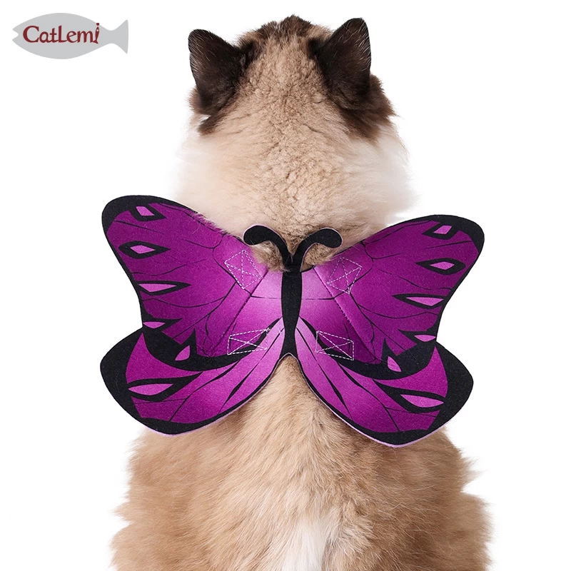 万圣节宠物用品搞笑回头率100的猫服饰 神仙美猫装扮可爱猫咪蝴蝶变身装