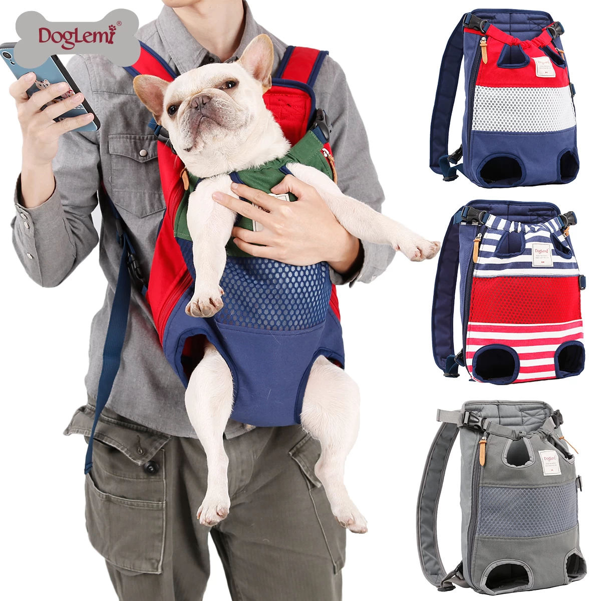 Холст рюкзак для домашних животных