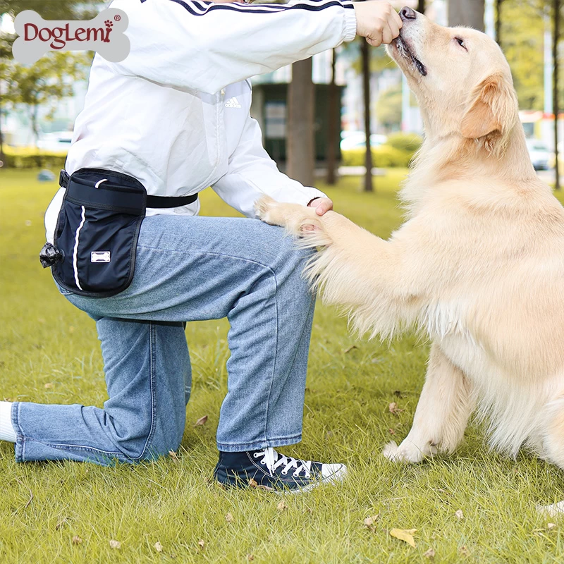 Китай Doglemi Dog лечить тренировочный мешок с регулируемым держателем диспенсирующего дозатора пояса и корма, легко несет сумку производителя
