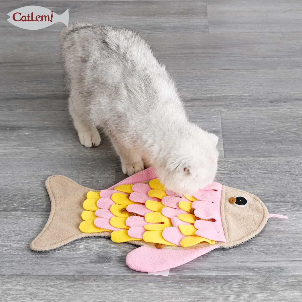 Fish cat mat
